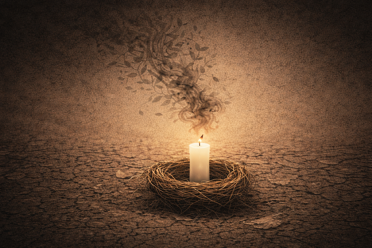 A sombra da vela